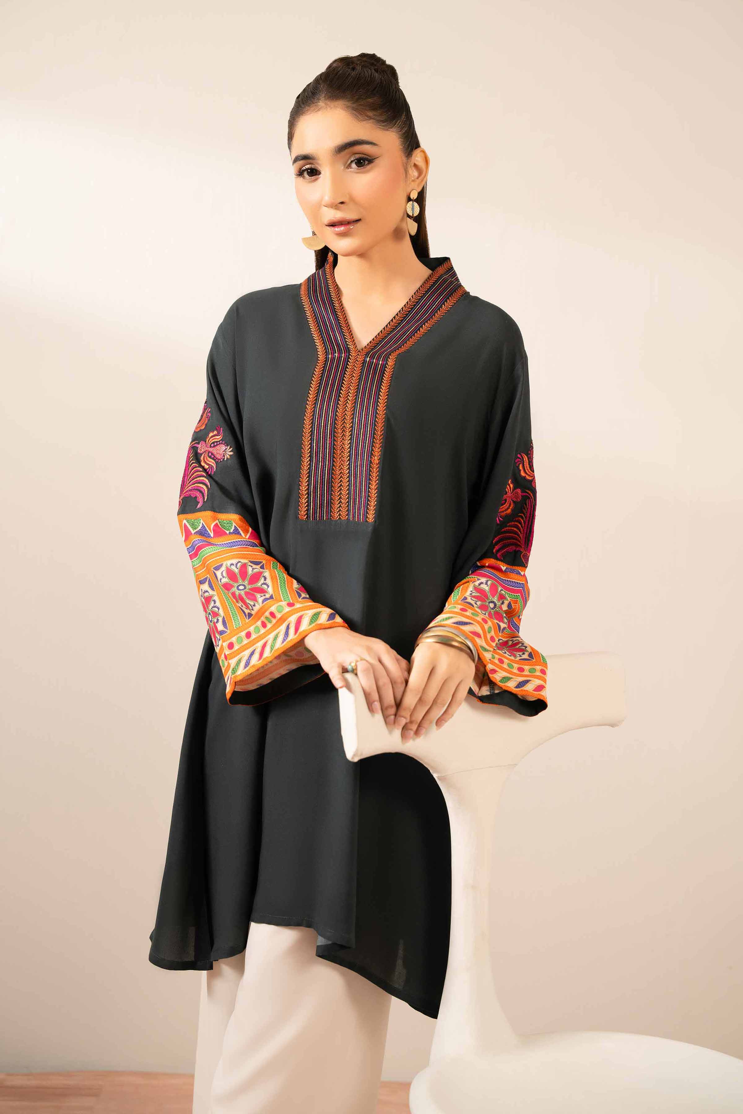 Printed Embroidered Tunic - AS25-107