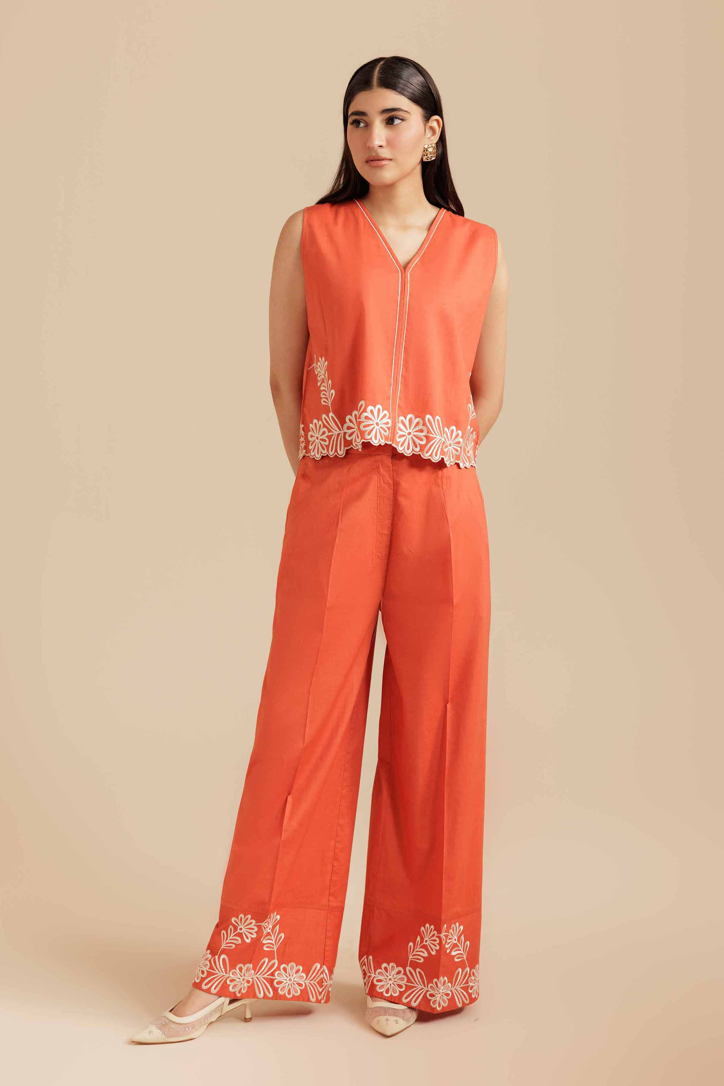 2 Piece - Embroidered Suit - AS25-117