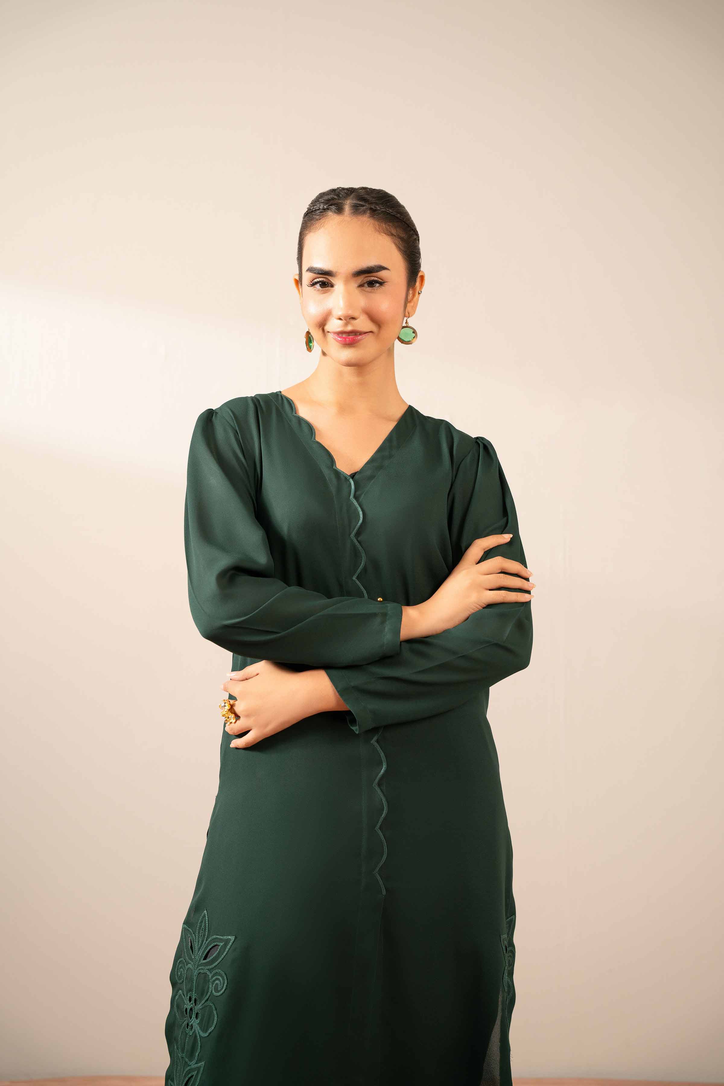 2 Piece - Embroidered Suit - AS25-125