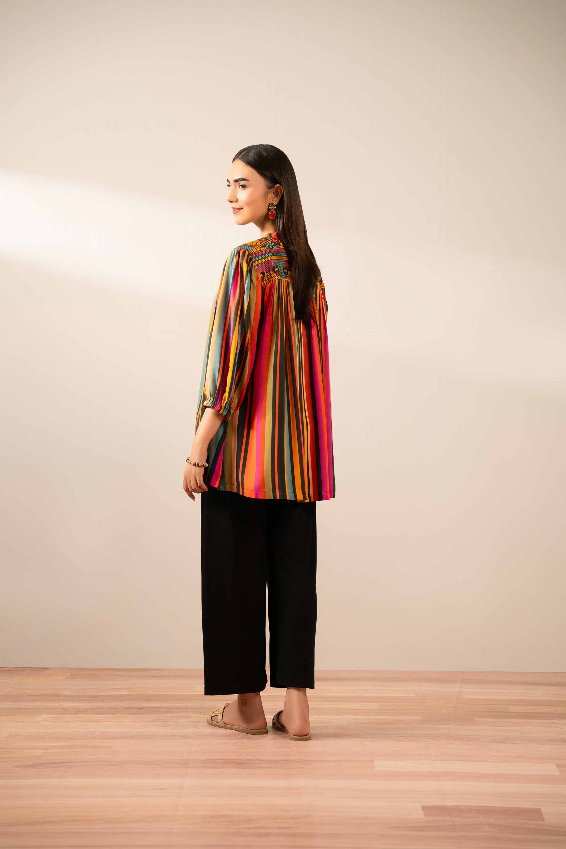Printed Embroidered Tunic - AS25-93