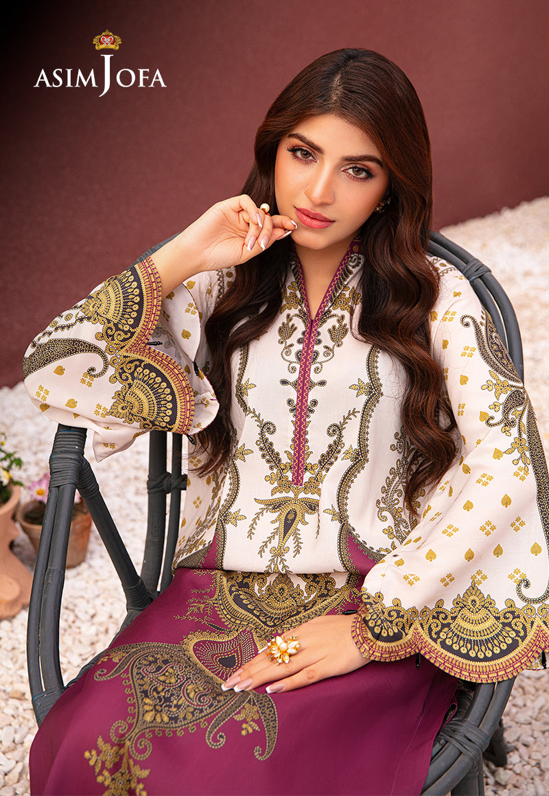 AJODD-05-XS PRINTED LAWN SILK 1 PC