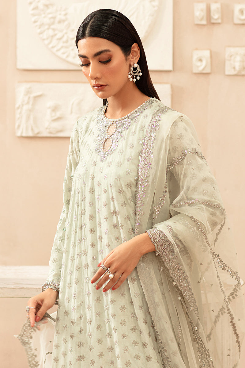 PISTACHIO BLOOM-2PC SILK EMBROIDERED PRET