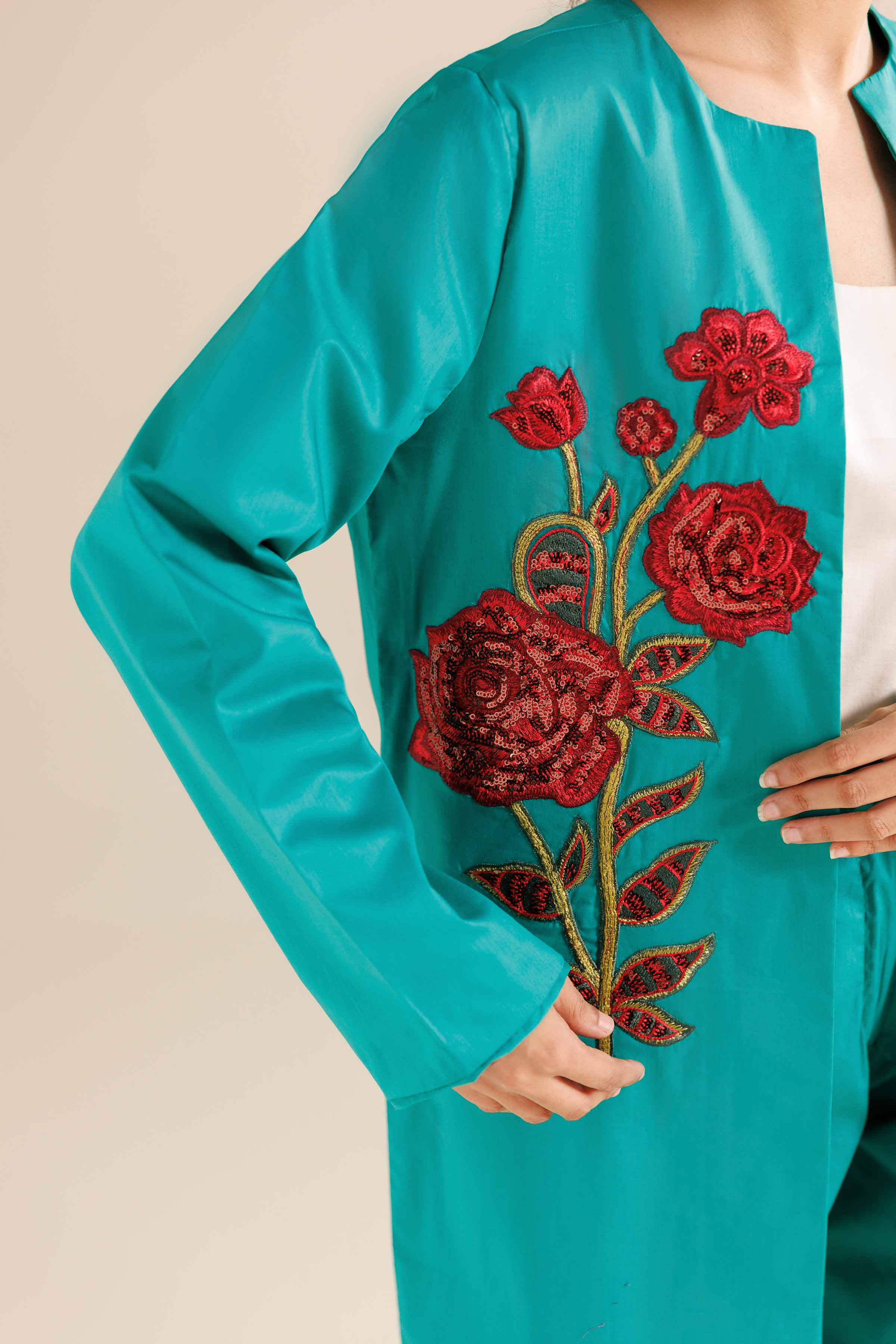 2 Piece - Embroidered Suit - AW25-09