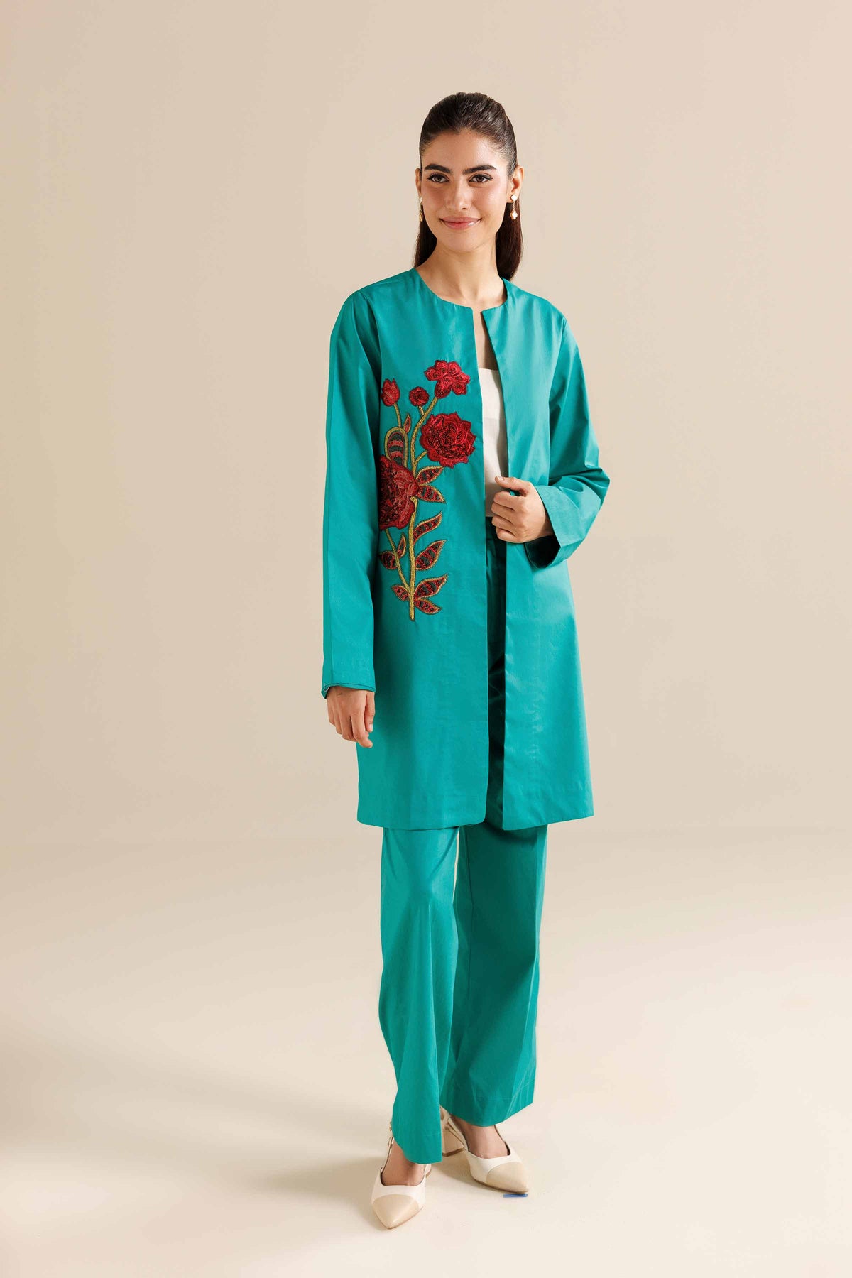 2 Piece - Embroidered Suit - AW25-09