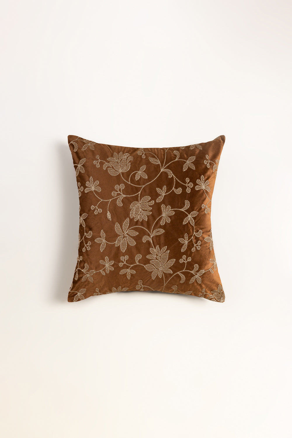 Vec-029 Velvet Embroidered Cushion Cover