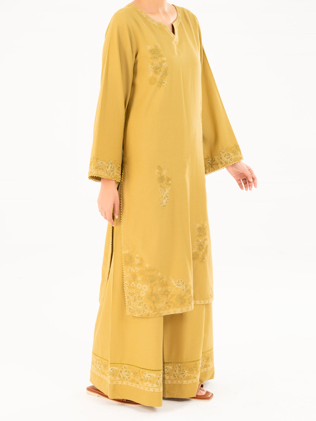 Mehndi Green Cambric Kurti - AWP-LK-851