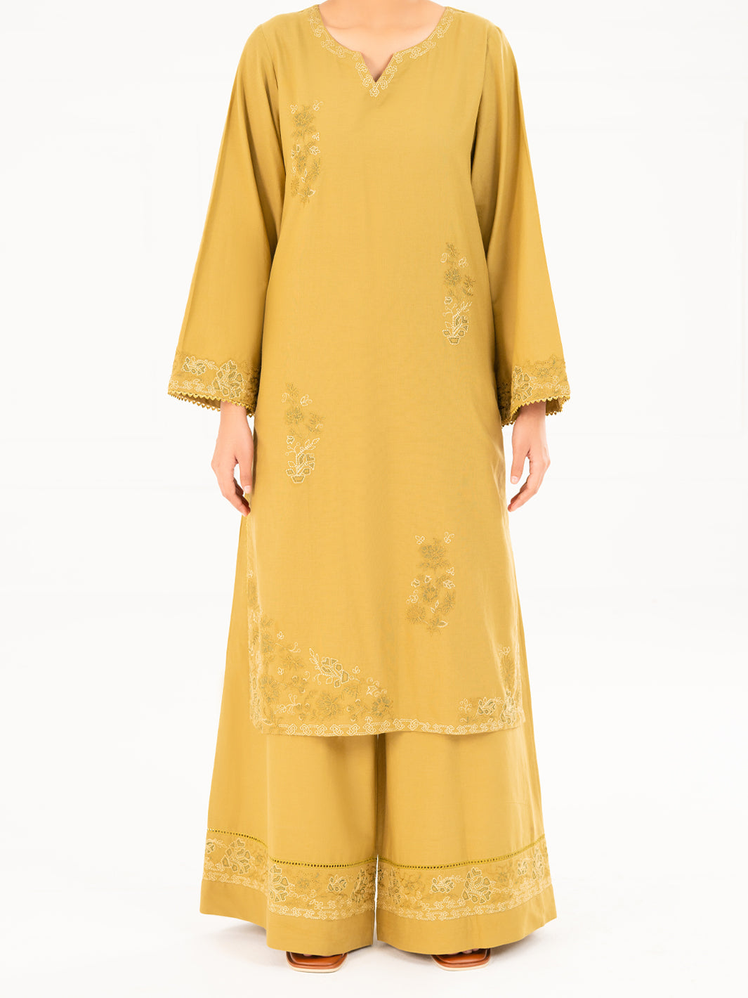 Mehndi Green Cambric Kurti - AWP-LK-851