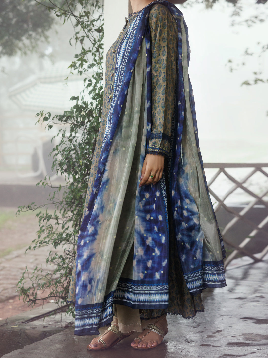 Sage Green Khaddar 2Pc Unstitched - AWP-2PS-LKD-838