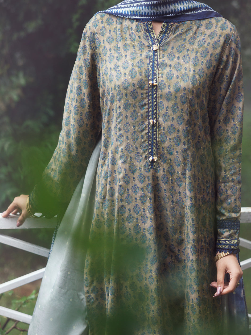 Sage Green Khaddar 2Pc Unstitched - AWP-2PS-LKD-838