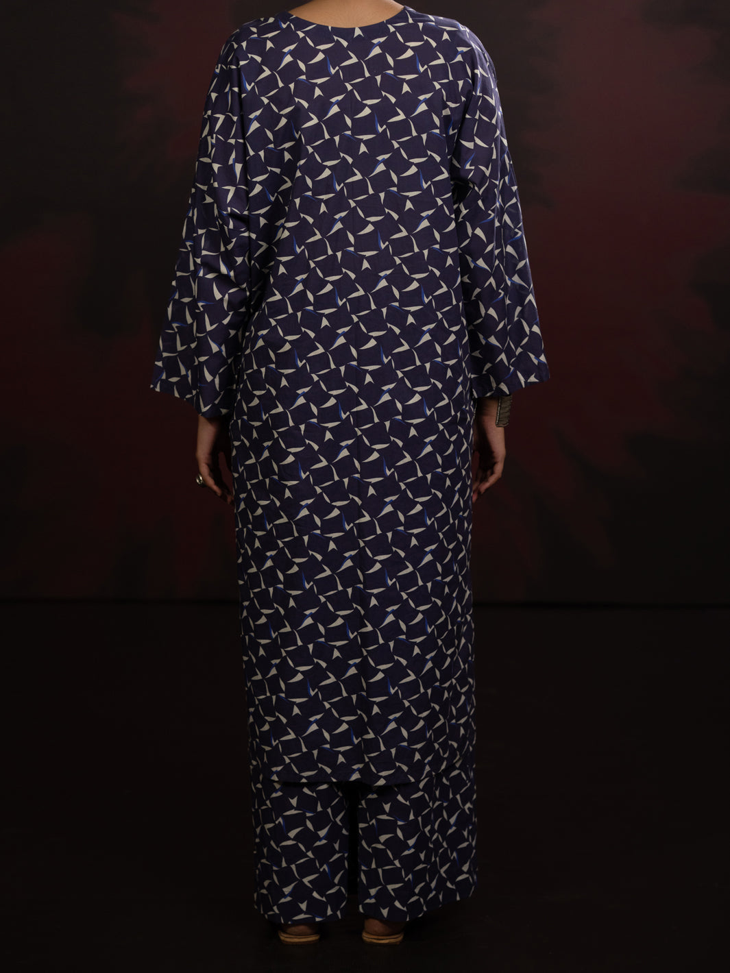 Blue Cambric 2Pc Stitched - AWP-2PS-SLKS-809
