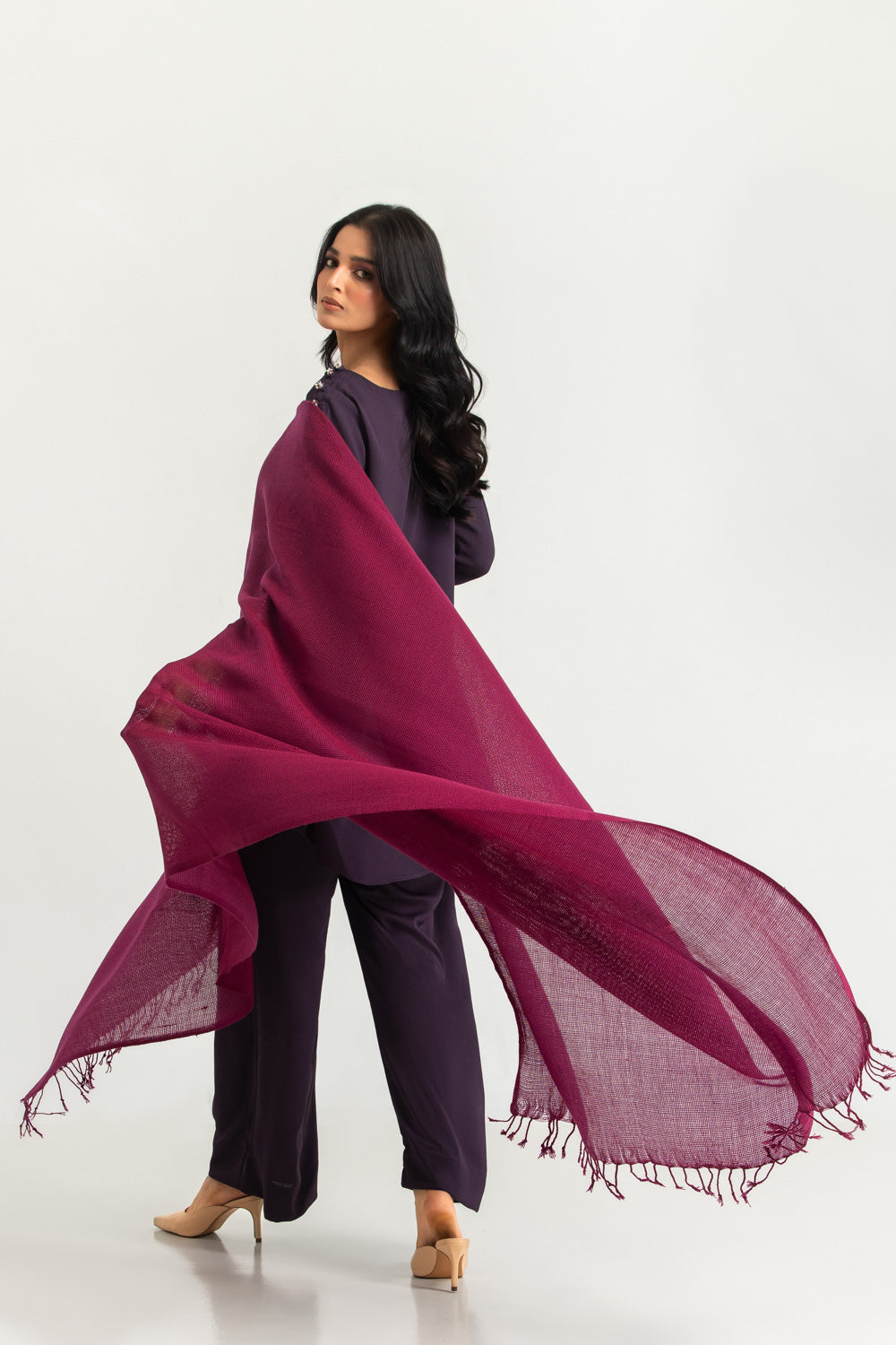 Acrylic Dyed Shawl