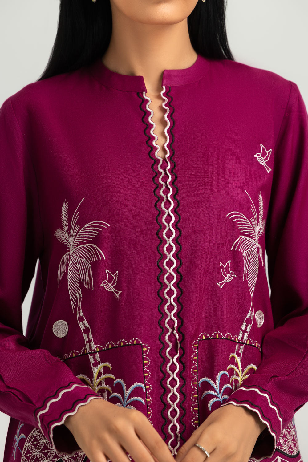 Acrylic Embroidered Co-Ord Set