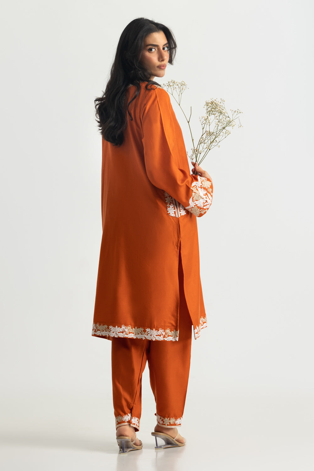 Acrylic Embroidered Co-Ord Set