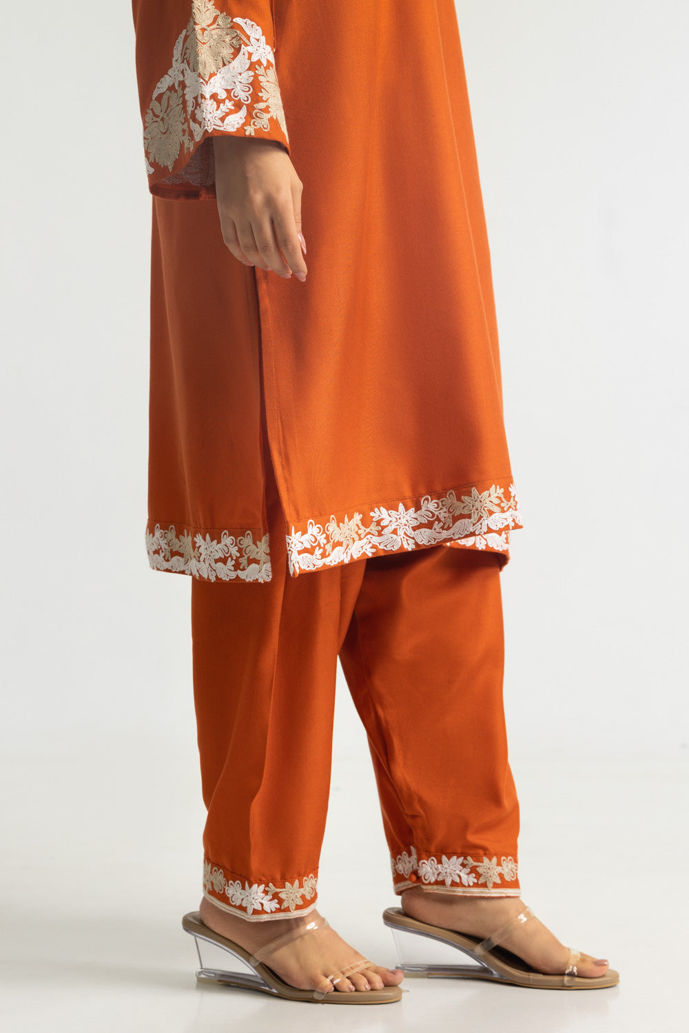 Acrylic Embroidered Co-Ord Set