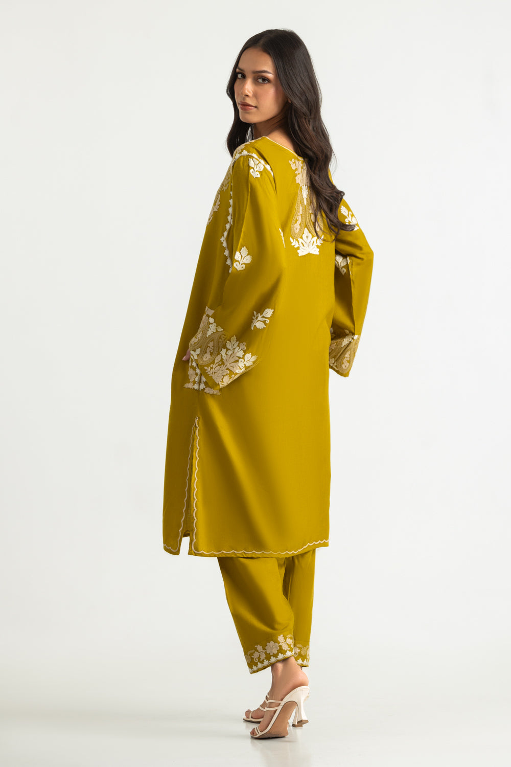 Acrylic Embroidered Co-Ord Set