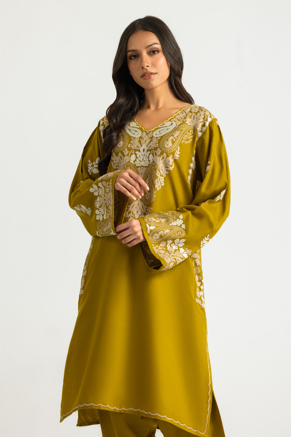 Acrylic Embroidered Co-Ord Set
