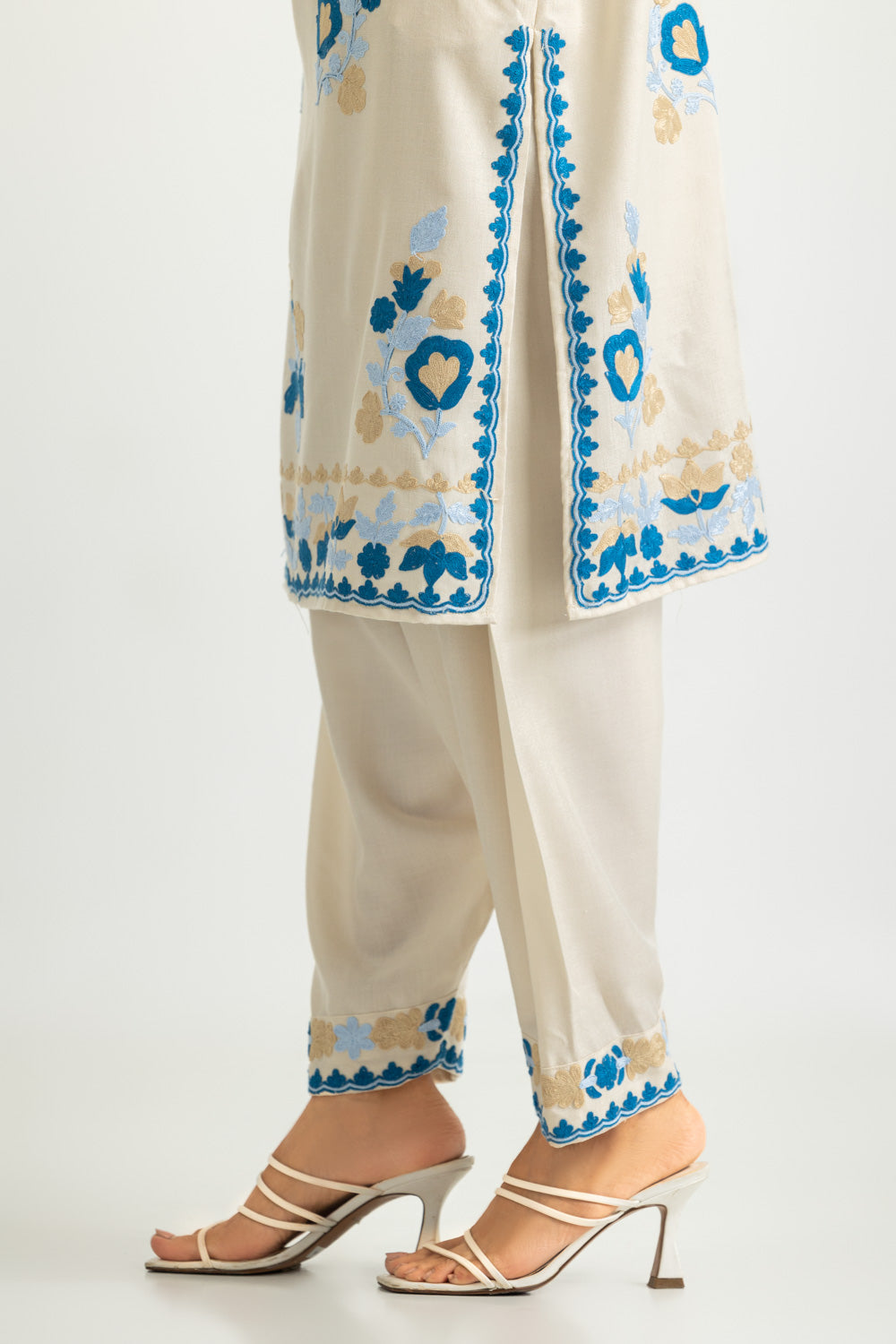 Acrylic Embroidered Shirt Trouser