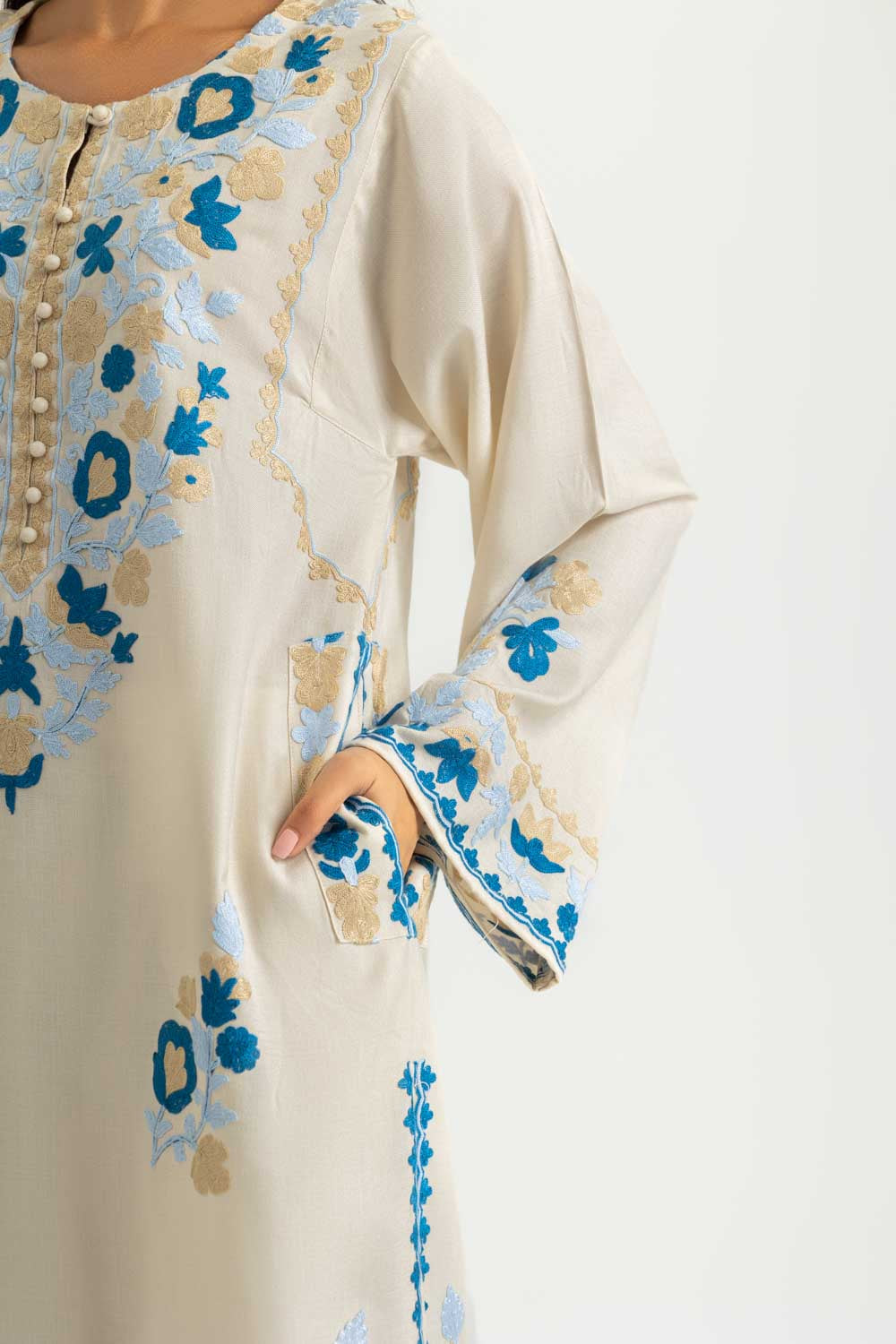 Acrylic Embroidered Shirt Trouser