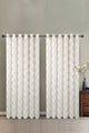 Almond Buff Embroidered Curtain