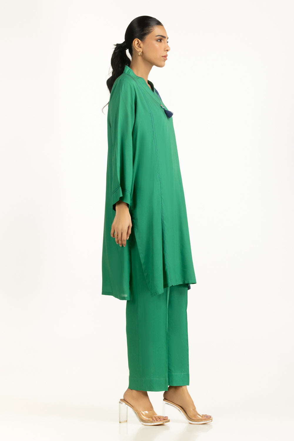 Arabic Linen Embroidered Co-Ord Set