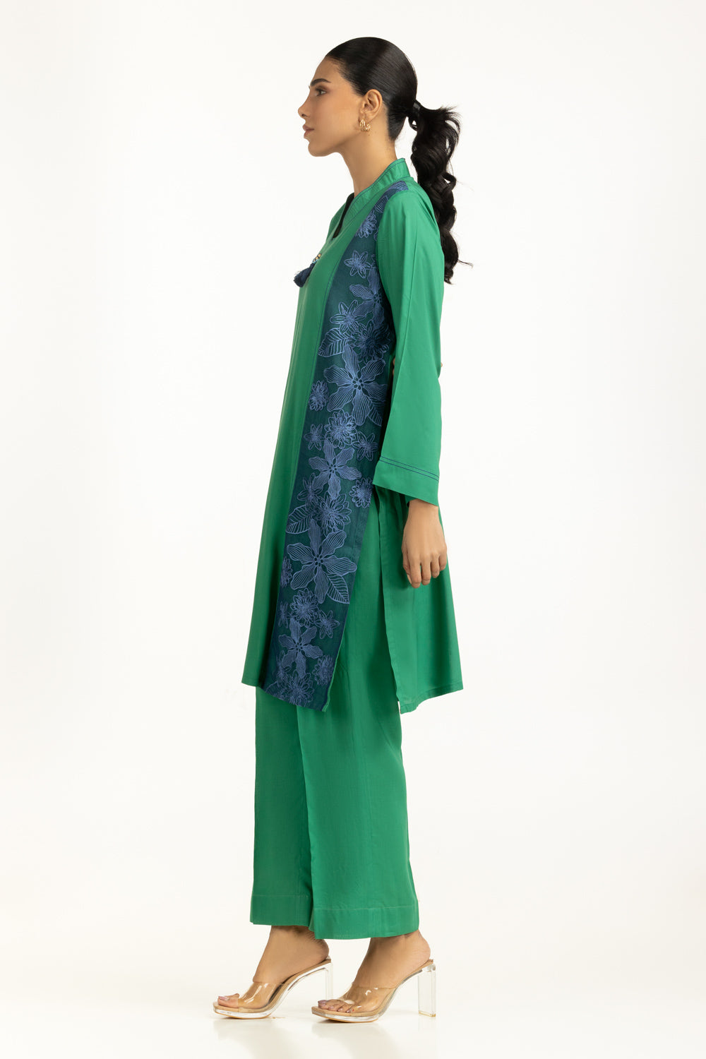 Arabic Linen Embroidered Co-Ord Set
