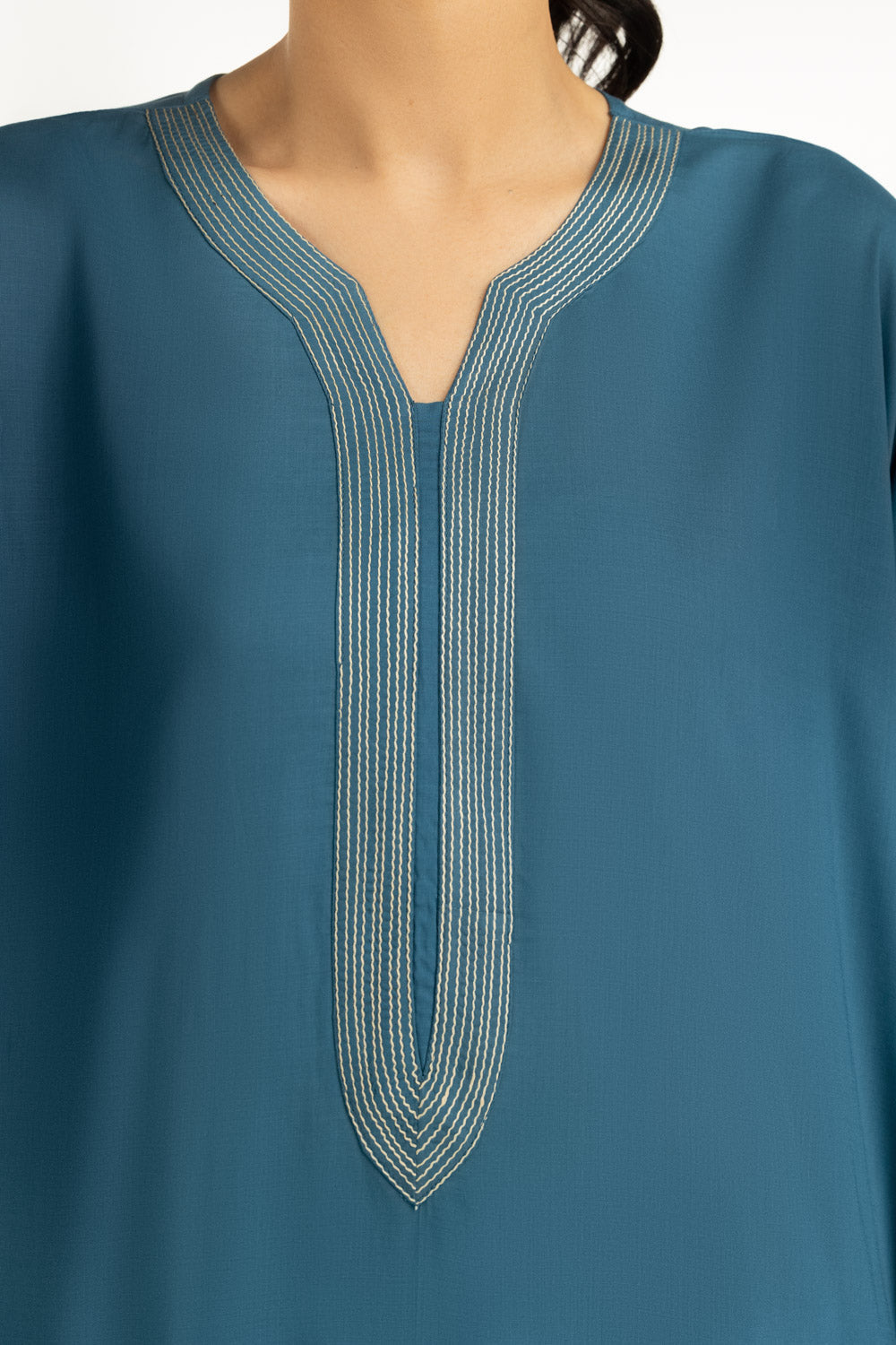 Arabic Linen Embroidered Co-Ord Set