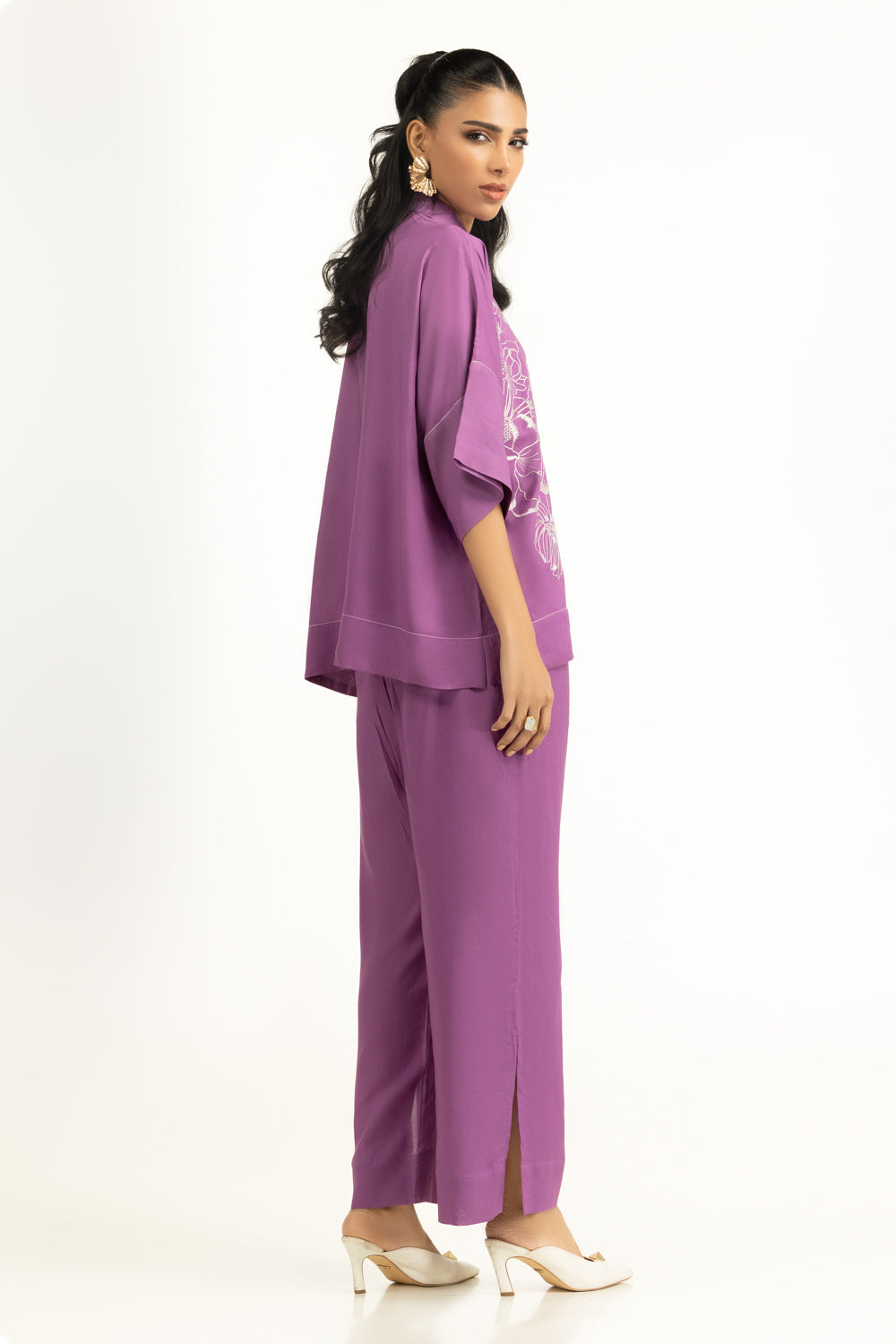 Arabic Linen Embroidered Co-Ord Set