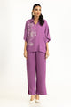 Arabic Linen Embroidered Co-Ord Set