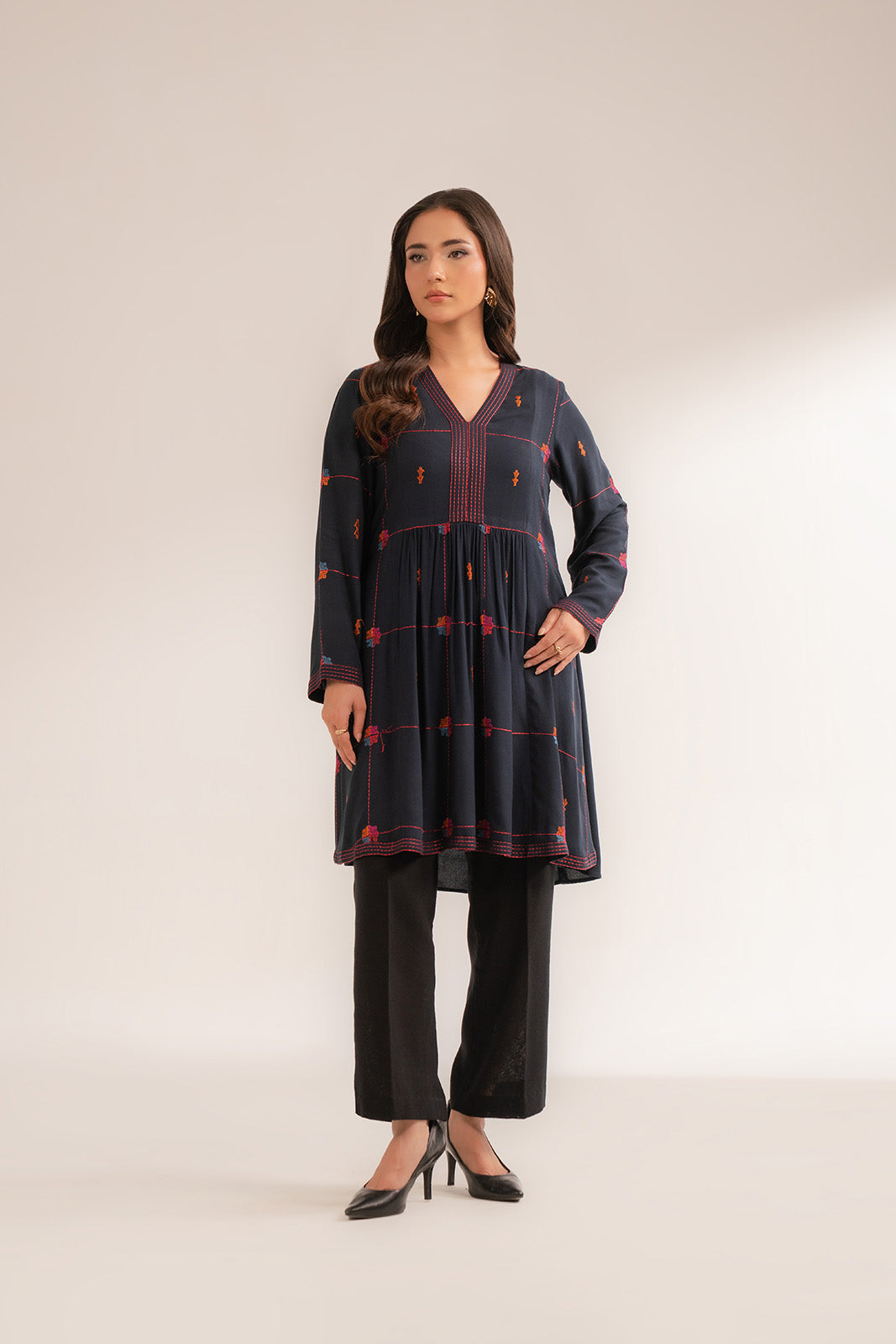 1 Piece Lawn Karandi Embroidered Shirts (CS0384)
