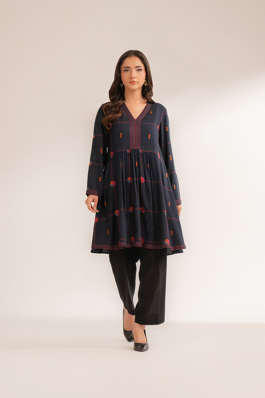 1 Piece Lawn Karandi Embroidered Shirts (CS0384)