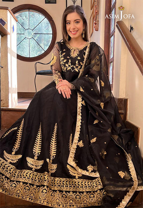 AJFC-65 EMBROIDERED ORGANZA 3 PCS
