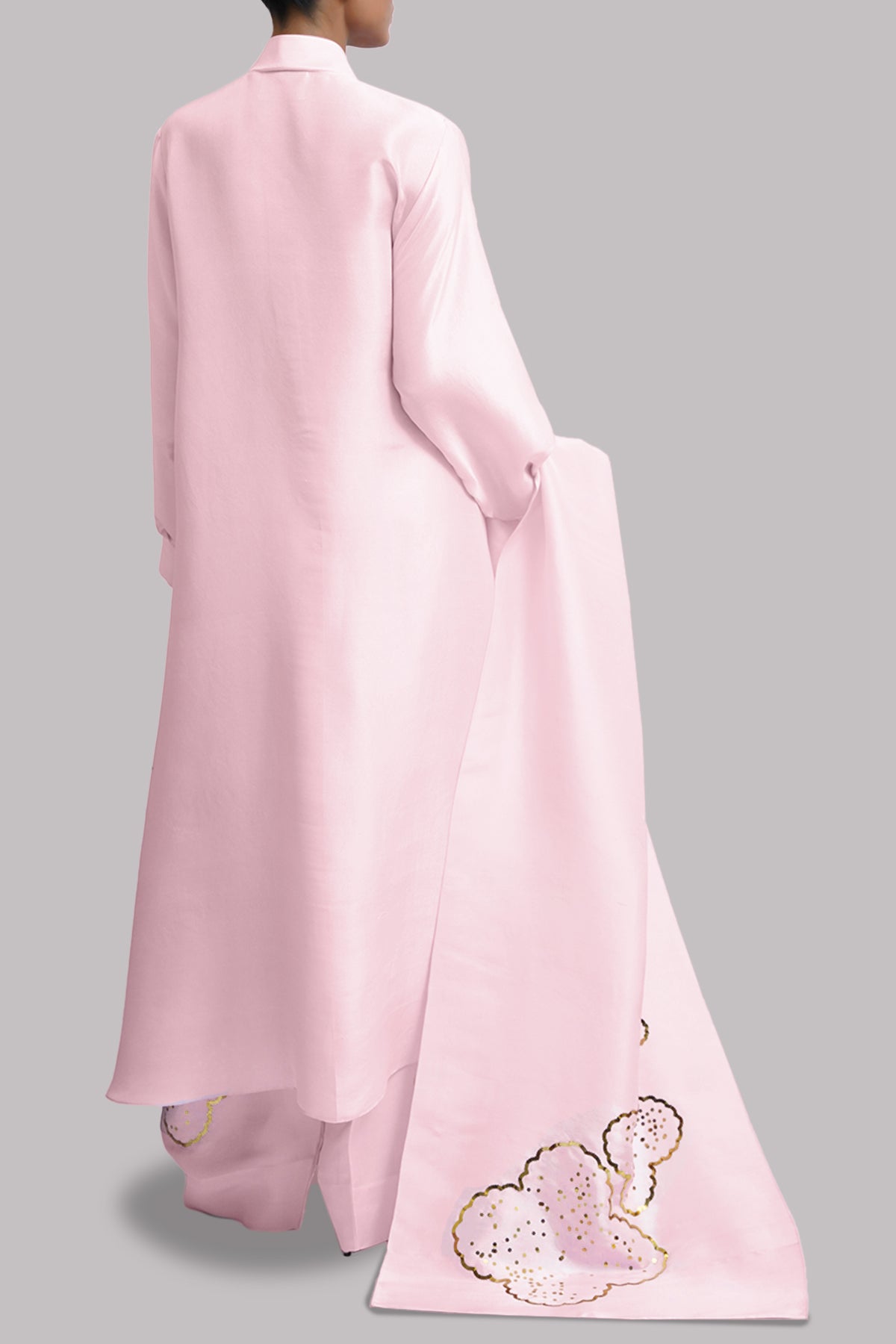 Pirouette Embellished Raw Silk Set