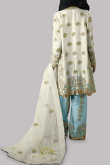 Solitary Star and Petit Four Embellished Raw Silk Set