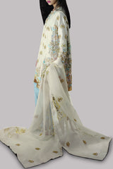 Solitary Star and Petit Four Embellished Raw Silk Set