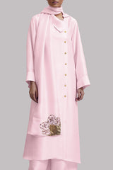 Pirouette Embellished Raw Silk Set