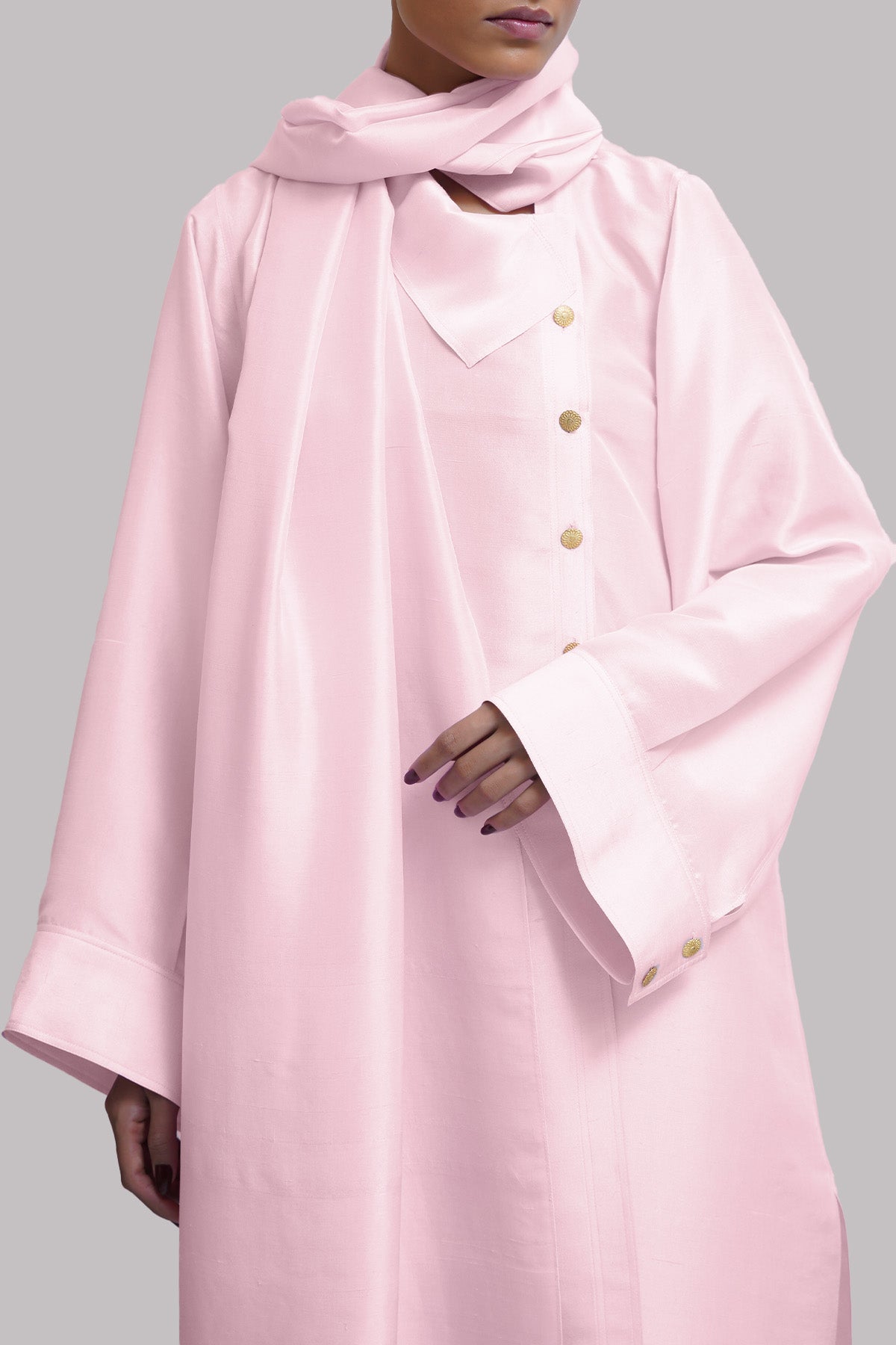 Pirouette Embellished Raw Silk Set