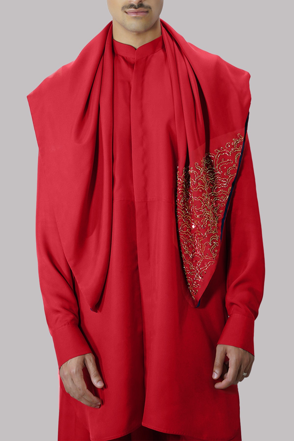 High Risk Red Shalwar Kameez Silk Set