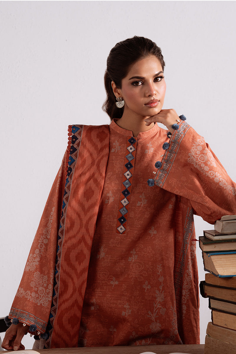 Amber Mirage-3Pc Khaddar Printed