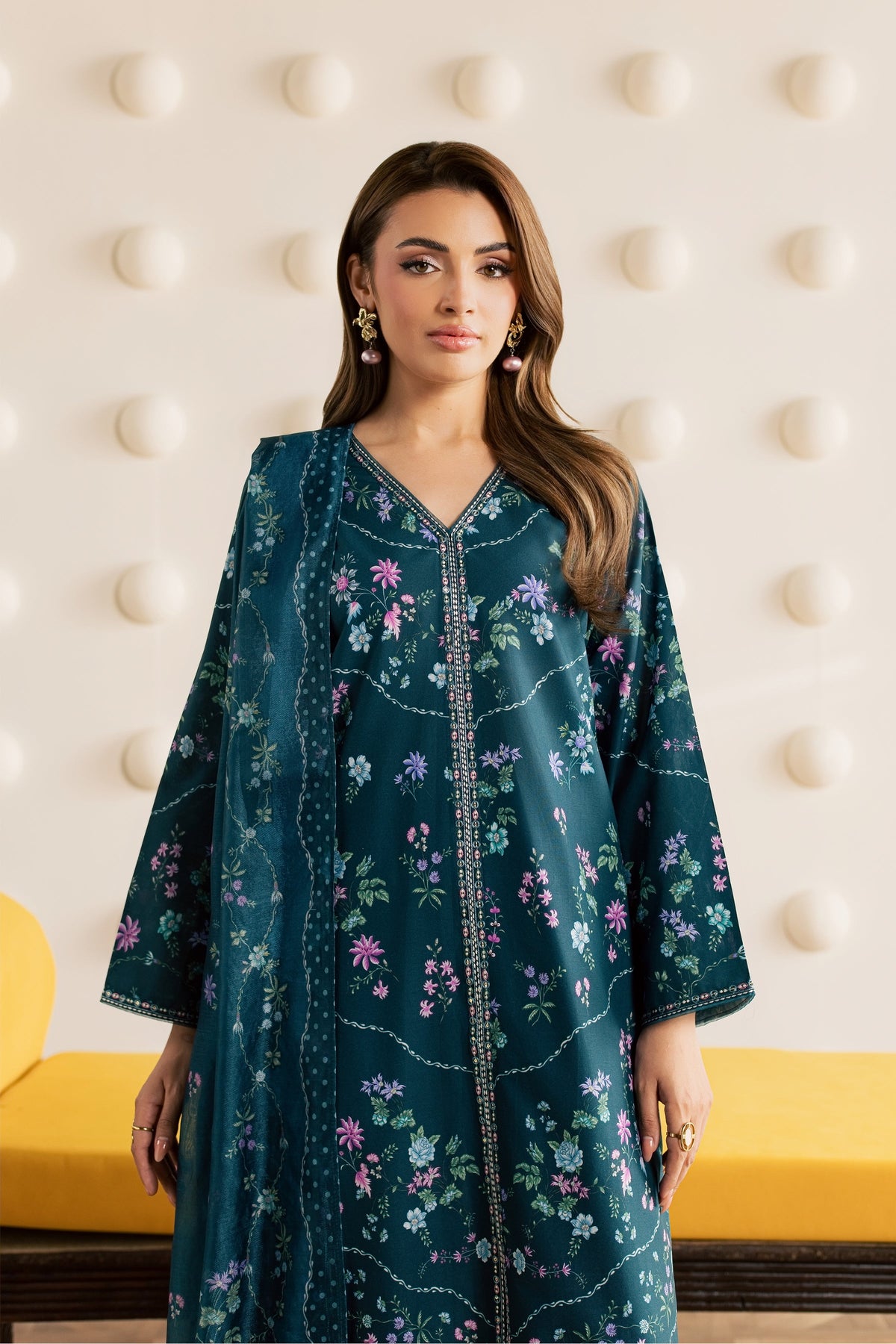 Aswa 3Pc - Printed Cambric Pret