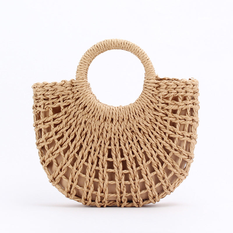 Samui Raffia Bag with Handles & Detachable Chain