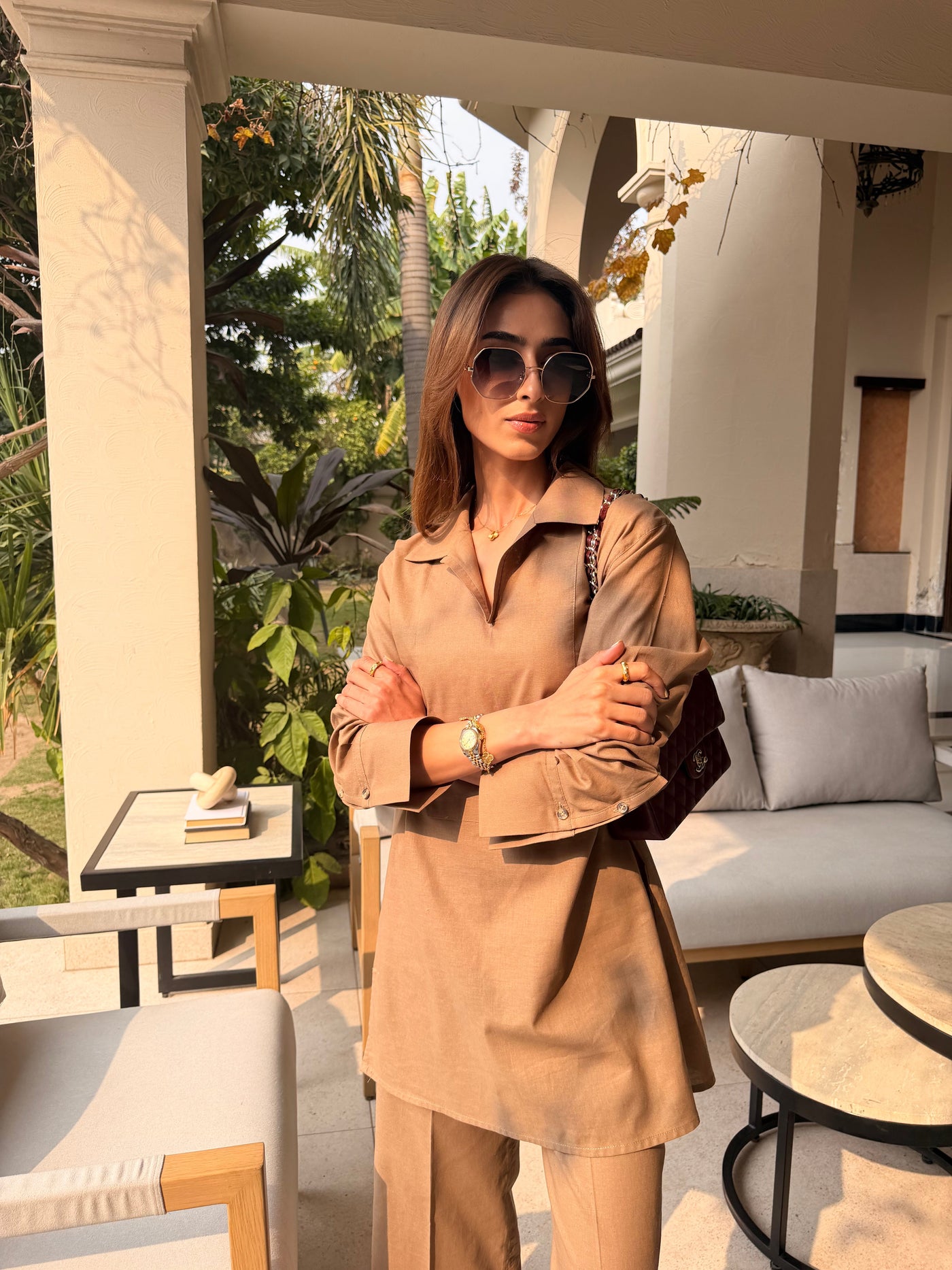Taupe Linen Willow Set