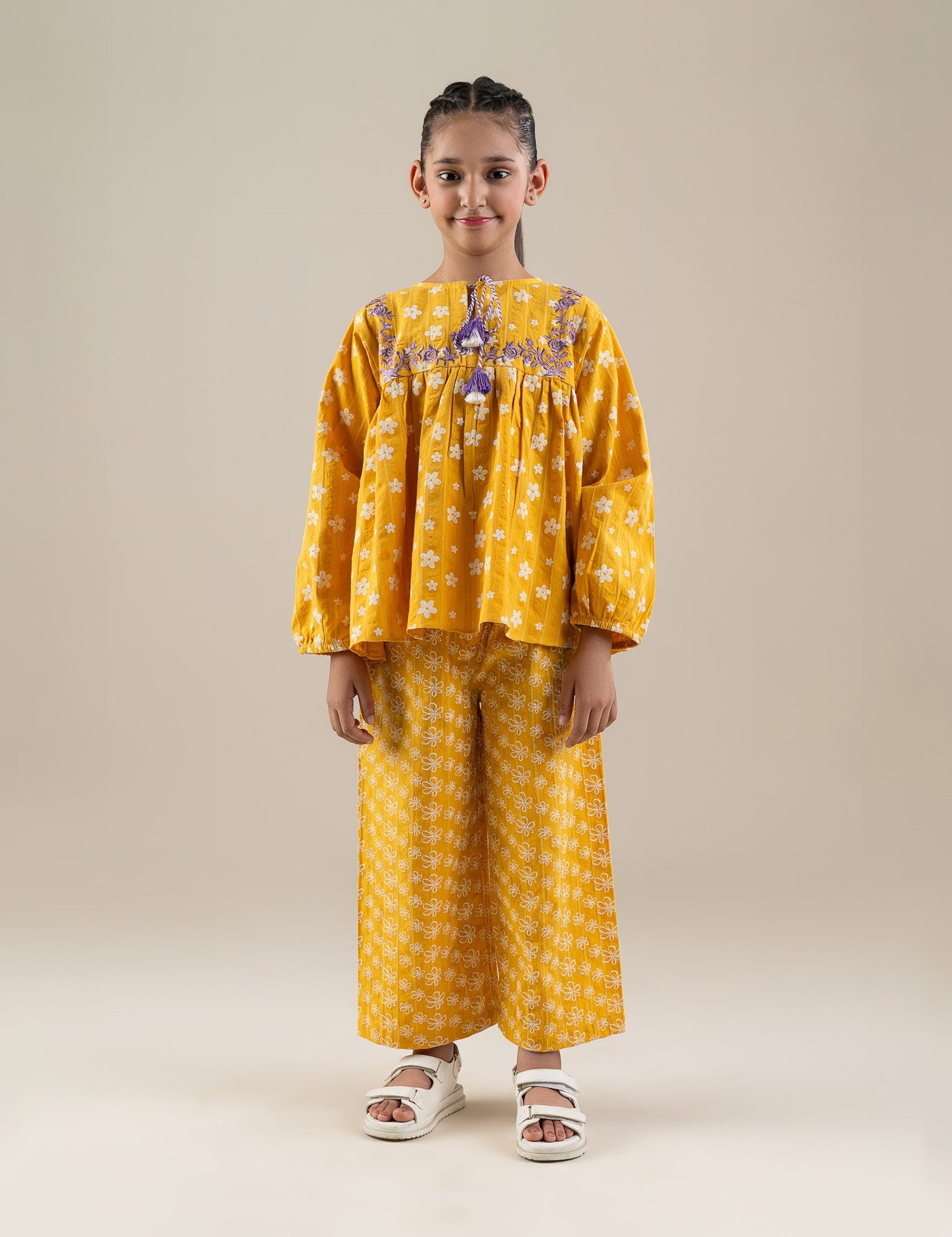 2 Piece Floral Printed Suit