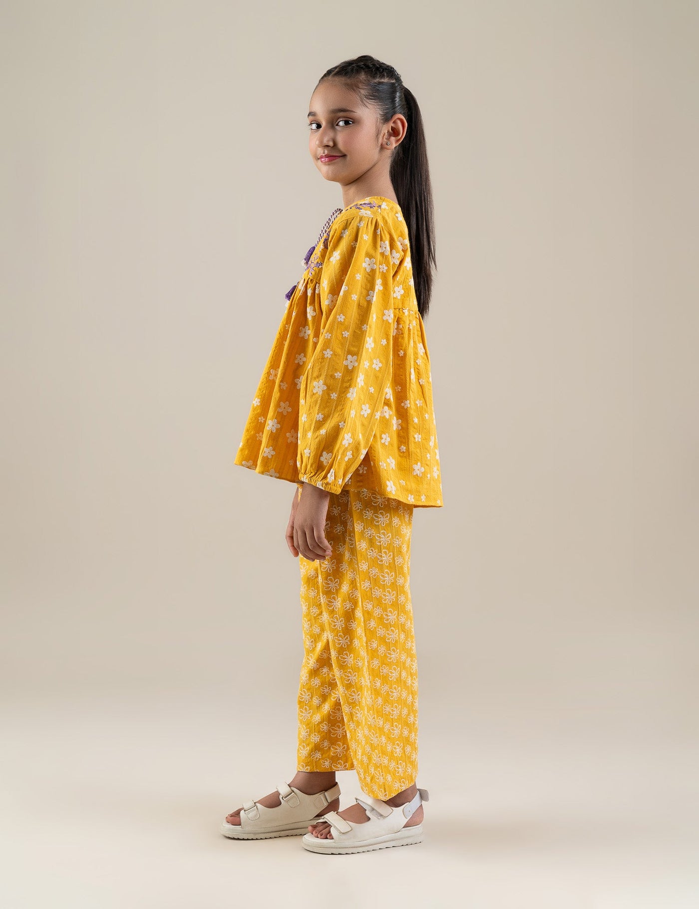 2 Piece Floral Printed Suit