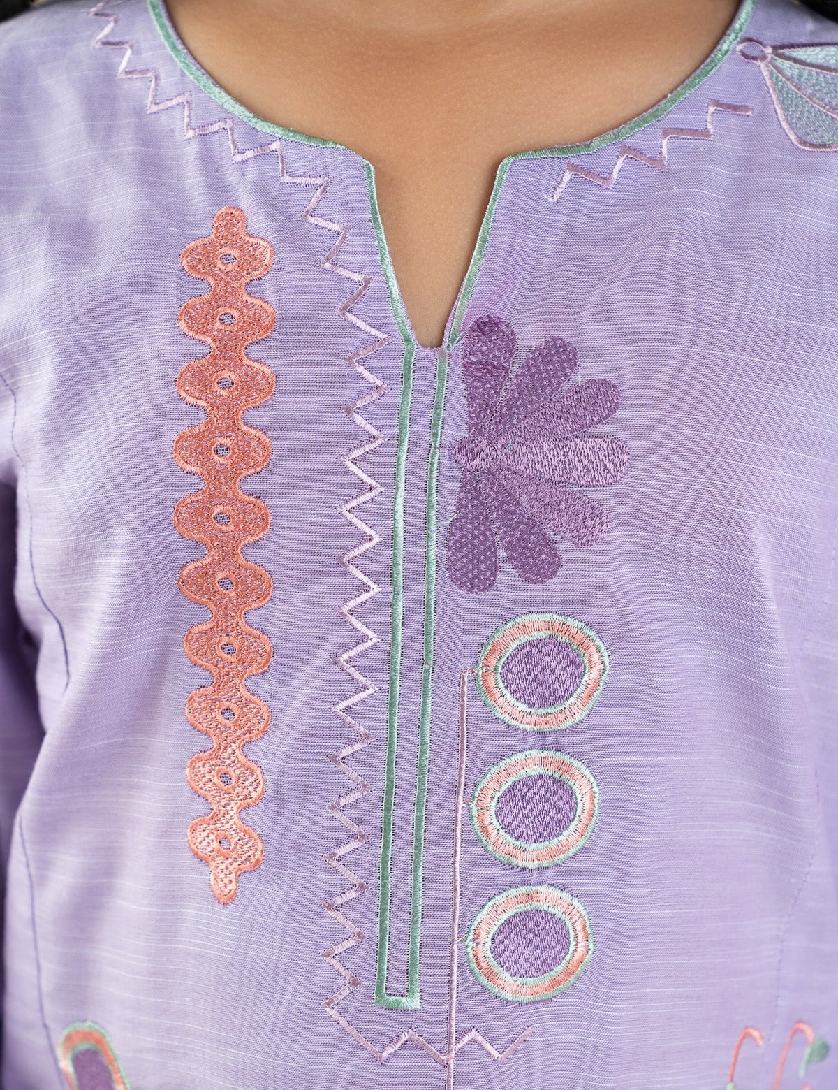 2 PIECE EMBROIDERED SUIT