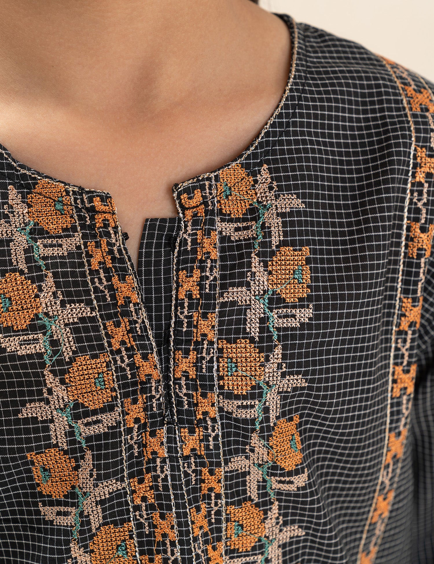 2 PIECE ETHNIC EMBROIDERED SUIT