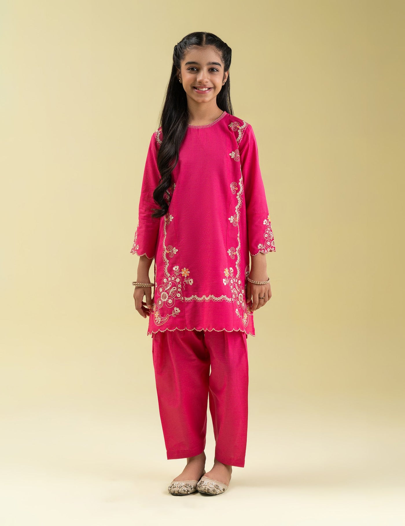 2 Piece Ethnic Embroidered Suit