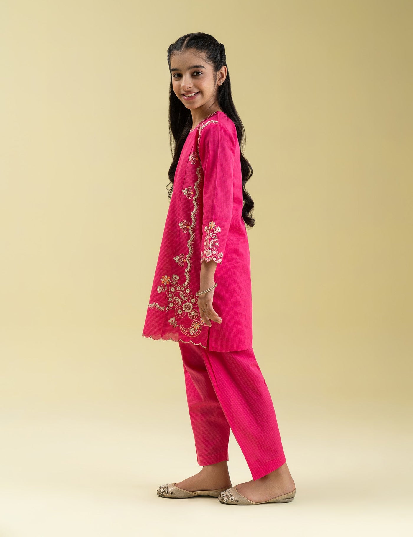 2 Piece Ethnic Embroidered Suit