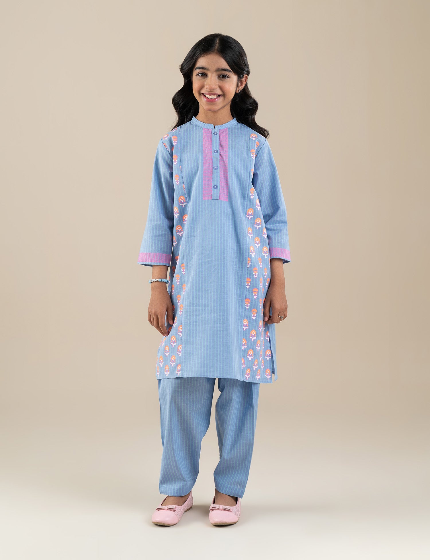 2 PIECE BLOCK PRINTED SUIT