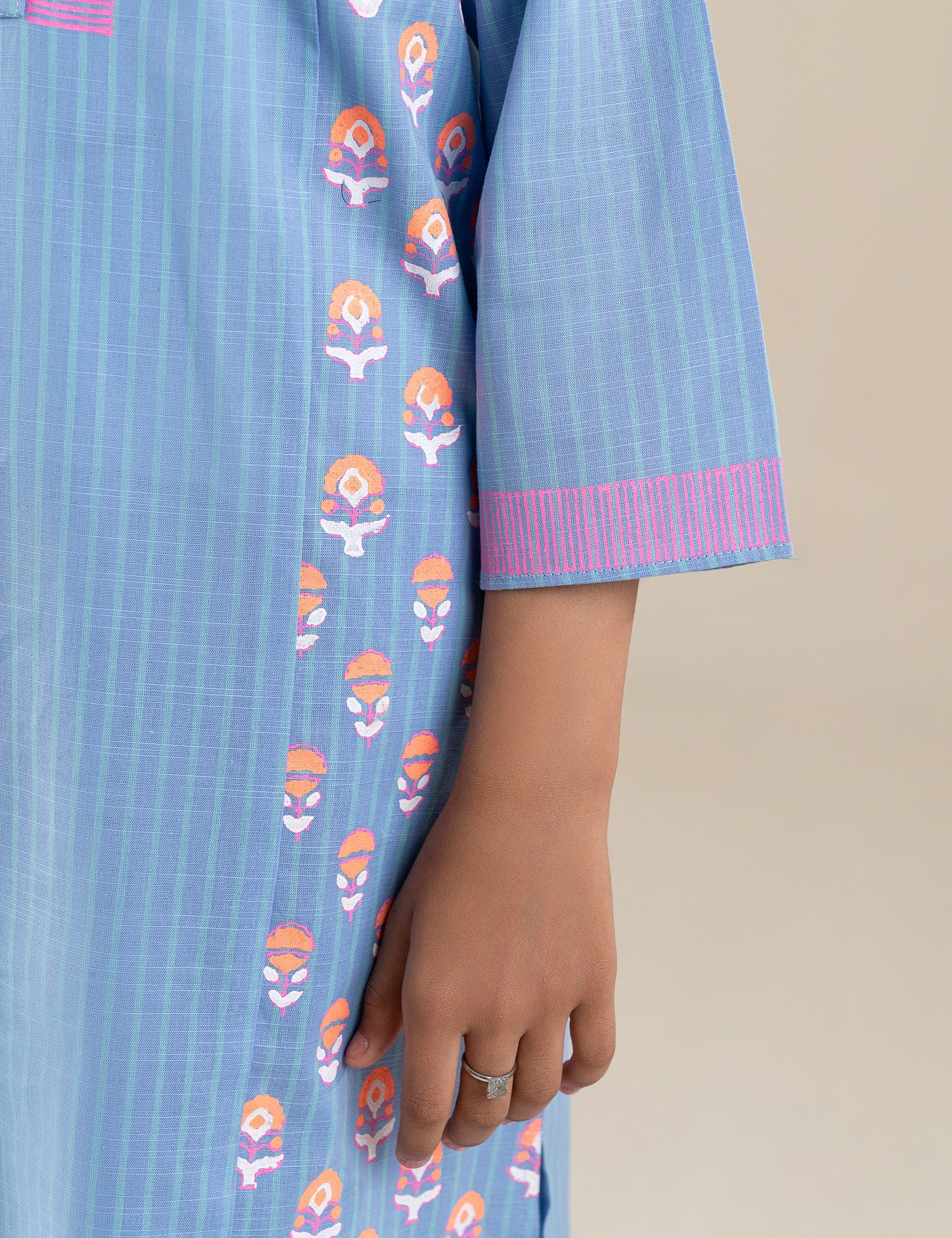 2 PIECE BLOCK PRINTED SUIT