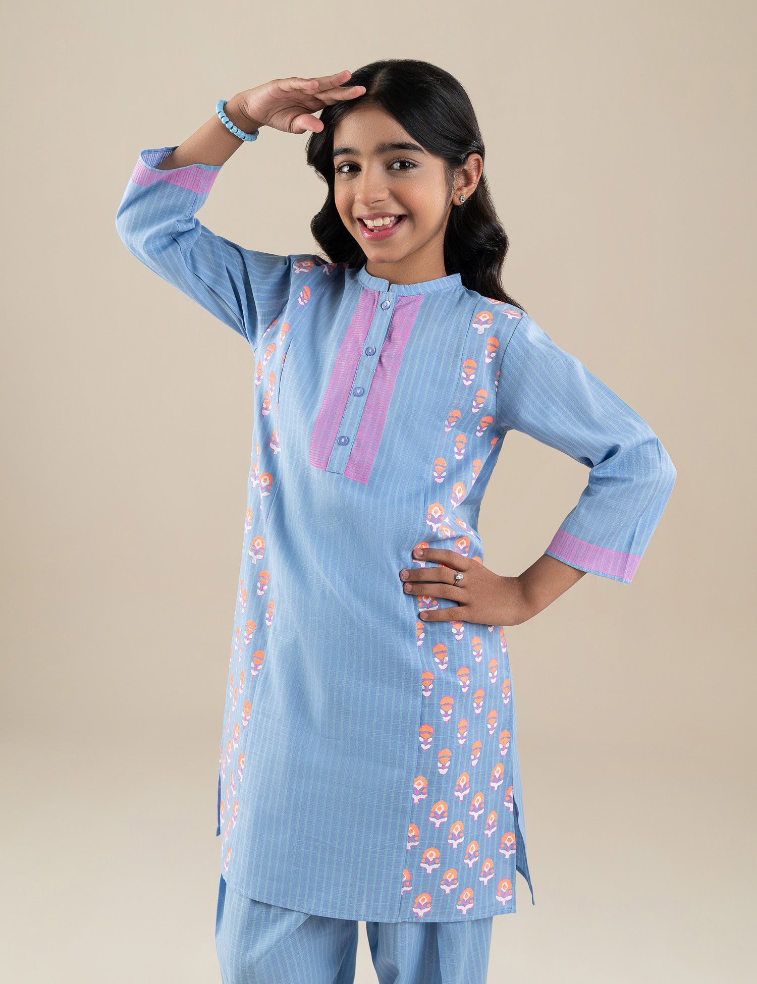 2 PIECE BLOCK PRINTED SUIT